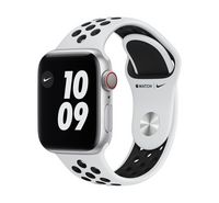 Image of Apple Watch Nike Series 6 GPS + Cellular, 40MM Silver Aluminium Case with Pure Platinum/Black Nike S